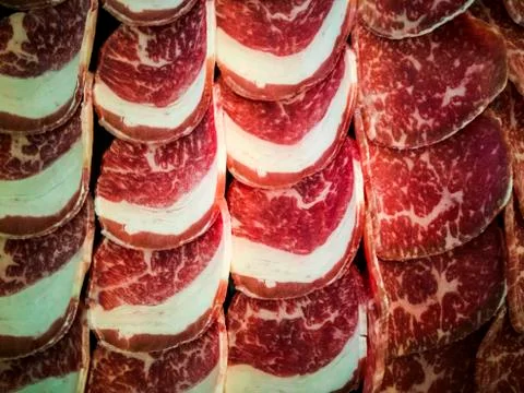 .Beef slides Stock Photos