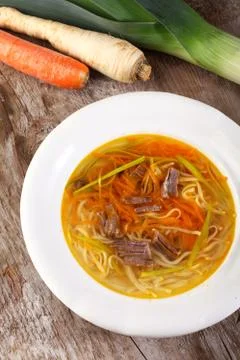 Beef soup Stock Photos