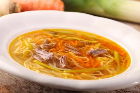 Beef soup Stock Photos