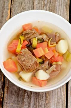 Beef soup Stock Photos
