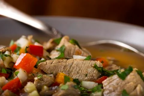 Beef soup Foto stock