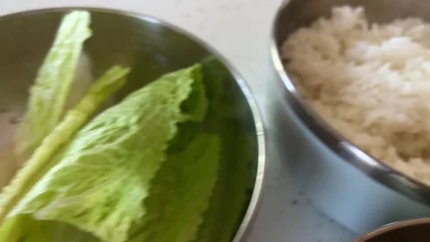 Beef Soup with Rice Stock Footage 326704318