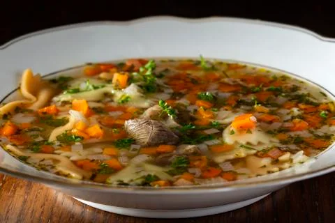 Beef soup with vegetables Stock Photos