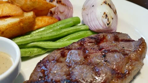 Beef steak Video stock 75961313
