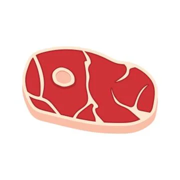 Beef steak icon. Illustrazione stock