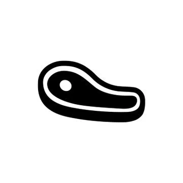 Beef steak icon. Meat. Vector on isolated white background. EPS 10 Stock Illustration