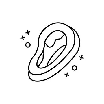 Beef steak meat icon. Element of barbecue party thin line icon Stock Illustration