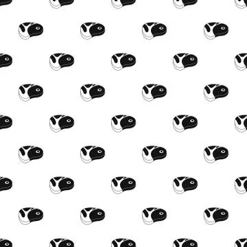 Beef steak pattern seamless Stock Illustration