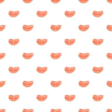 Beef steak pattern seamless vector Stock Illustration