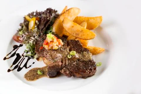 Beef steak Stock Photos