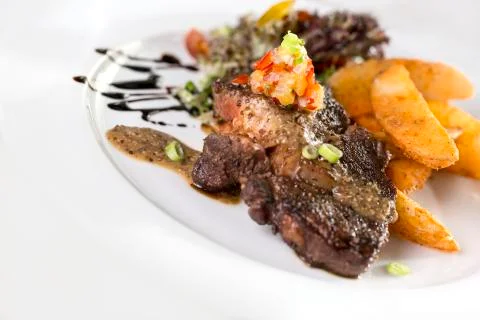 Beef steak Stock Photos