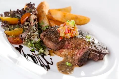 Beef steak Stock Photos