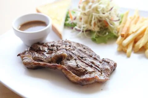 Beef steak Stock Photos