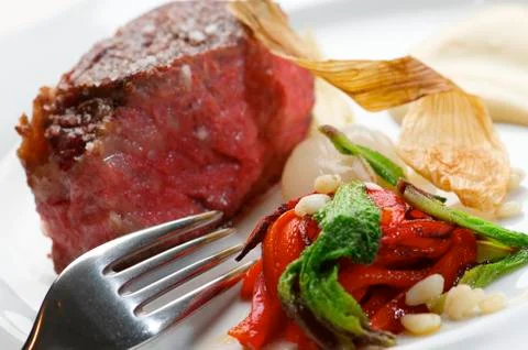 Beef steak Stock Photos