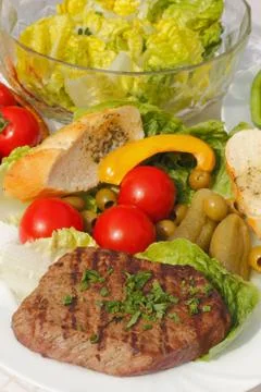 Beef steak Stock Photos