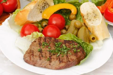 Beef steak Stock Photos