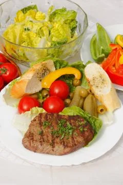 Beef steak Stock Photos