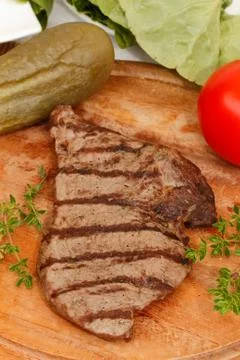 Beef steak Stock Photos