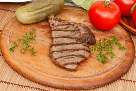 Beef steak Stock Photos