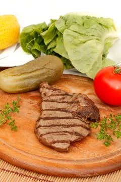 Beef steak Stock Photos