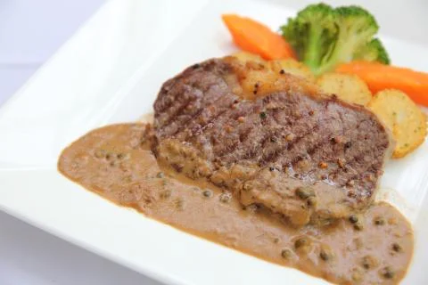 Beef steak Stock Photos