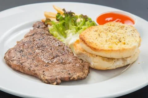 Beef steak Stock Photos