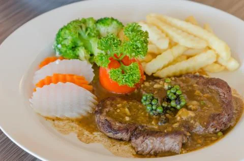 Beef steak Foto stock