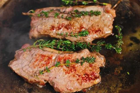 Beef steak Stock Photos