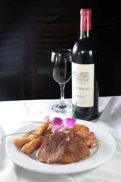 Beef steak Stock Photos