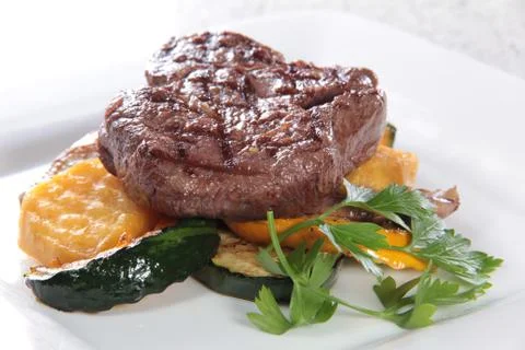 Beef steak Stock Photos
