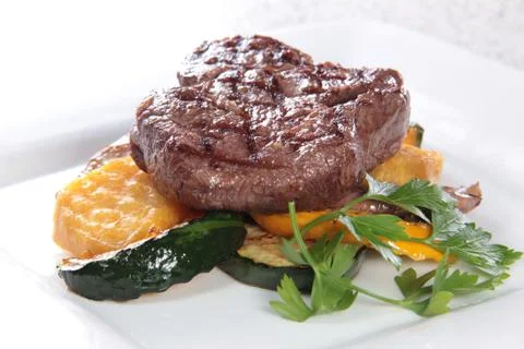 Beef steak Stock Photos