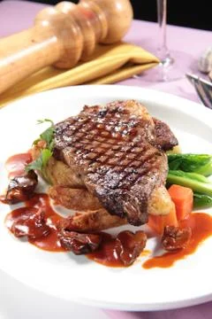 Beef steak Stock Photos