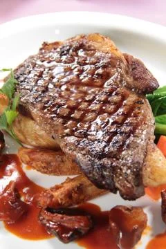 Beef steak Stock Photos