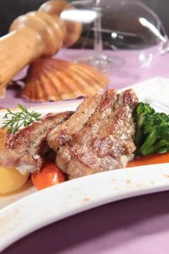 Beef steak Stock Photos