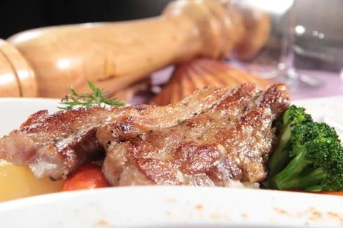 Beef steak Stock Photos