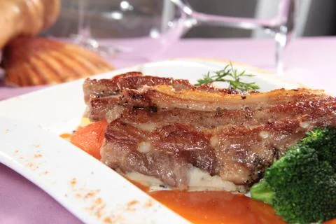 Beef steak Stock Photos