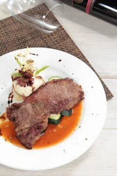 Beef steak Stock Photos