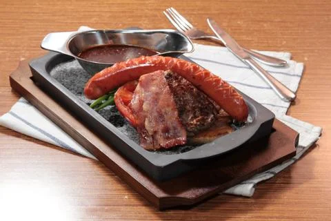 Beef steak Stock Photos