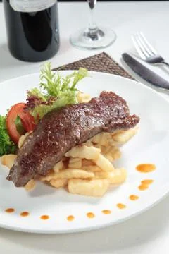 Beef steak Stock Photos