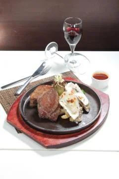 Beef steak Stock Photos