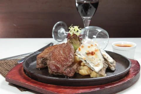 Beef steak Stock Photos