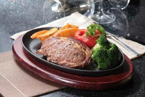 Beef steak Stock Photos