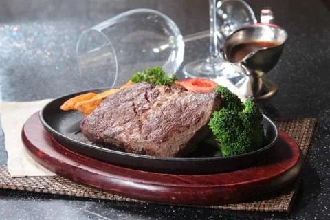 Beef steak Stock Photos