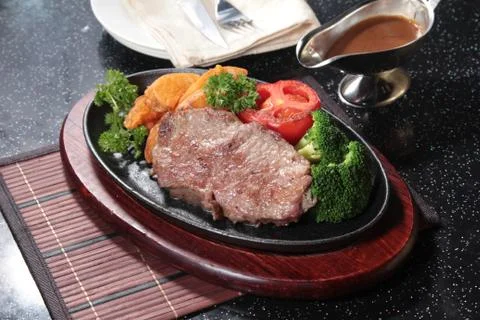 Beef steak Stock Photos