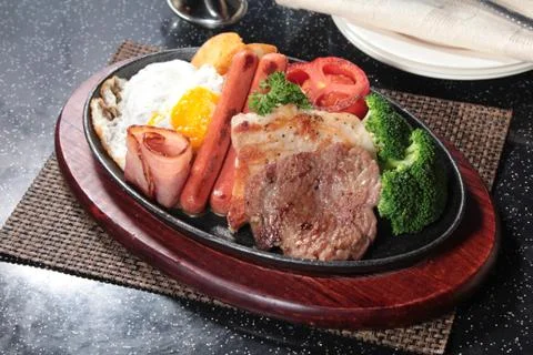 Beef steak Stock Photos