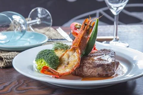 Beef steak Stock Photos