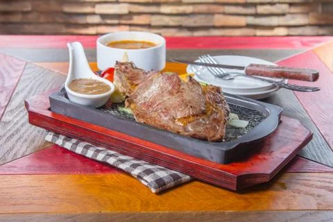 Beef steak Stock Photos