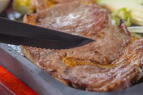 Beef steak Stock Photos