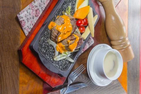 Beef steak Stock Photos