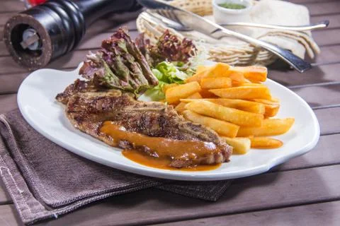Beef steak Stock Photos